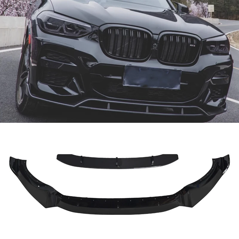 

Front Bumper Lip Spoiler Splitter For BMW X3 G01 X4 G02 M Sport 2018 2019 2020 2021 Body kits