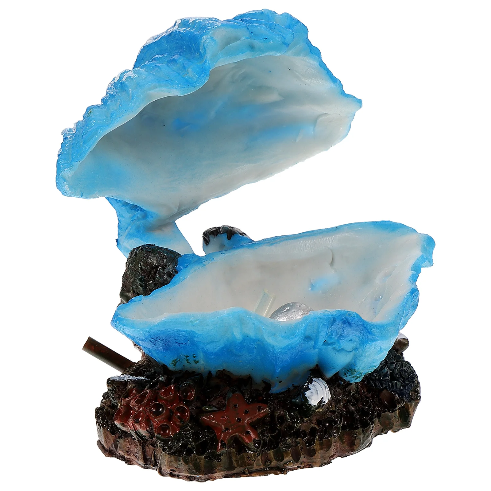 

Spit Out Shells Cartoon Resin Fish Tank Decor Artificial Shell Aquarium Diorama Supplies Small Sea Shells Long