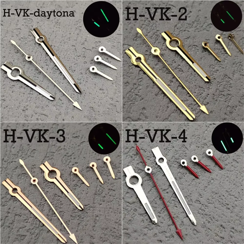 남자 시계 VK63 손 VK63 시계 포인터 빛나는 무지개 포인터 다이얼 29.5MM 시계 액세서리 부품
