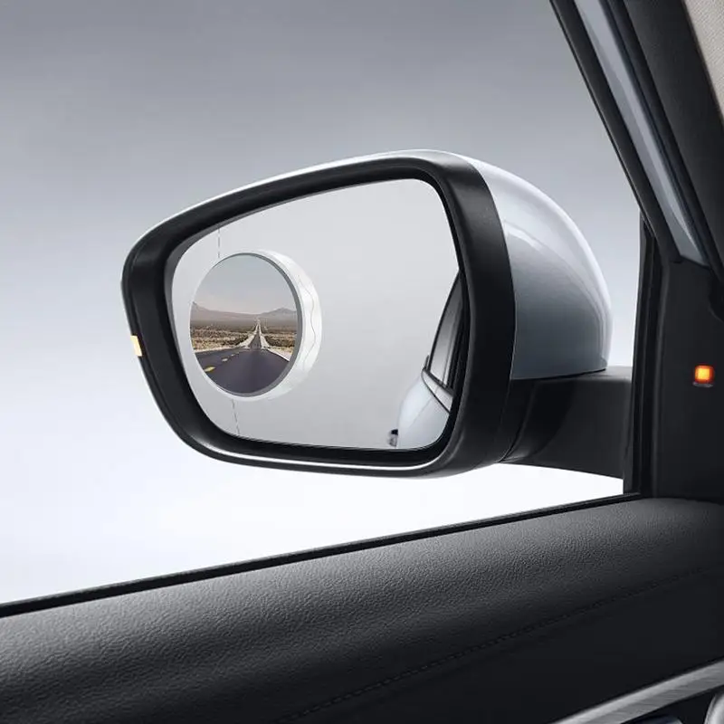 2Pcs SUV Car Rearview Mirror 360 Degree Adjustable Clear Slim BlindSpot Reversing Glass Convex Rear View Mirror Parking Mirror