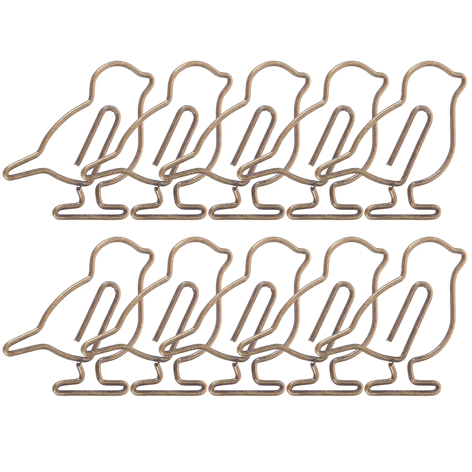 20 Pcs Bird Paper Clip Document Clips Small Paperclips Cute The Office File Metal