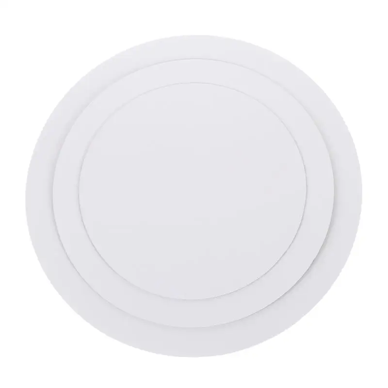 10pcs Disposable Round Cake Boards Food Safe Paper Cake Drum Pans Ideal for Birthday Wedding Baby Shower Party Use