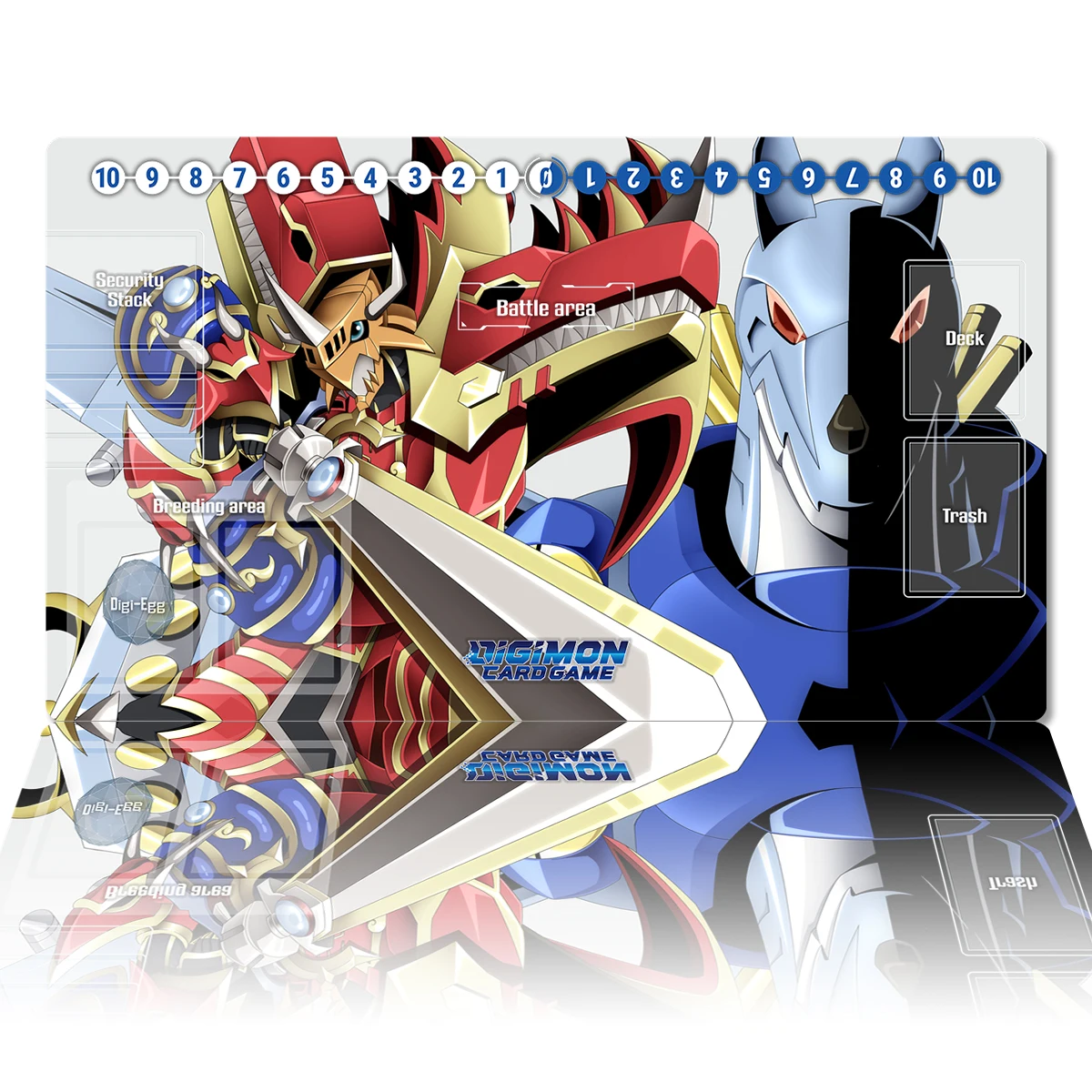 Digimon Playmat Kaiser Greymon DTCG CCG Board Game Duel Card Game Mat Anime Mouse Pad Custom Desk Mat Gaming Accessories Zones