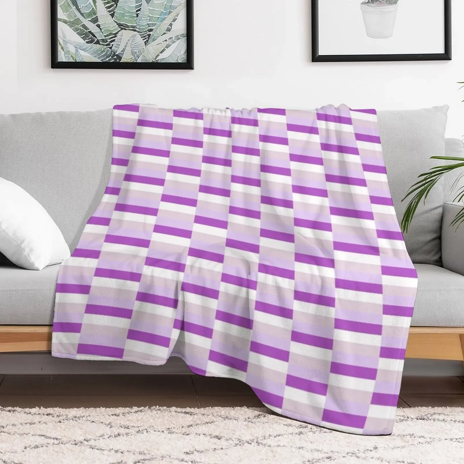 Froth Lavender Mix Solid Color Throw Blanket Flannels Decorative Sofa Hairys Giant Sofa Blankets