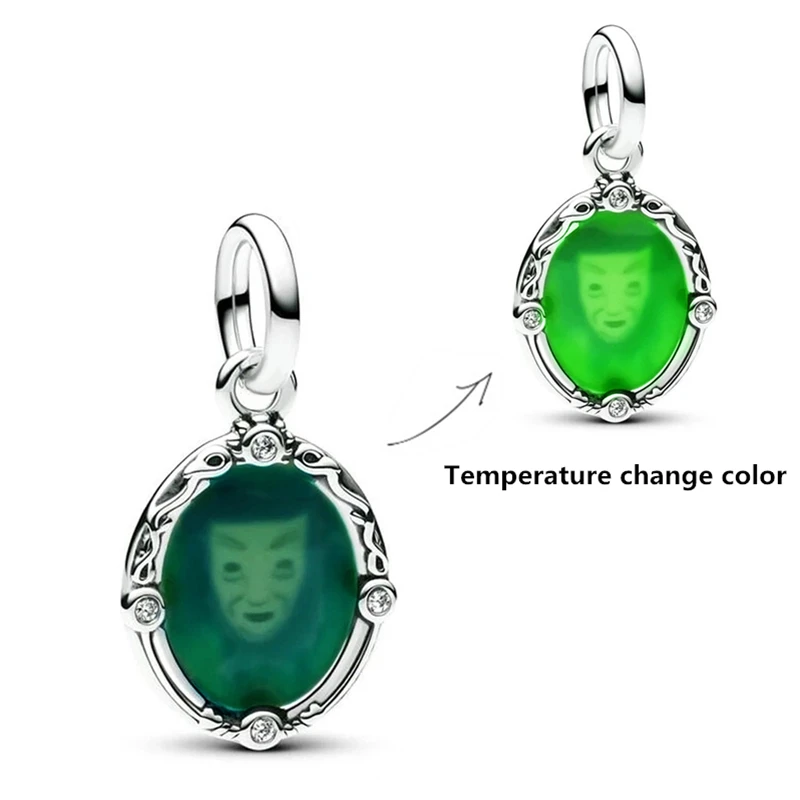 Miniso سنو وايت مرآة سحرية عيد الميلاد خرز تميمة استرخى صالح الأصلي سوار خرز قلادة DIY بها بنفسك مجوهرات هدية