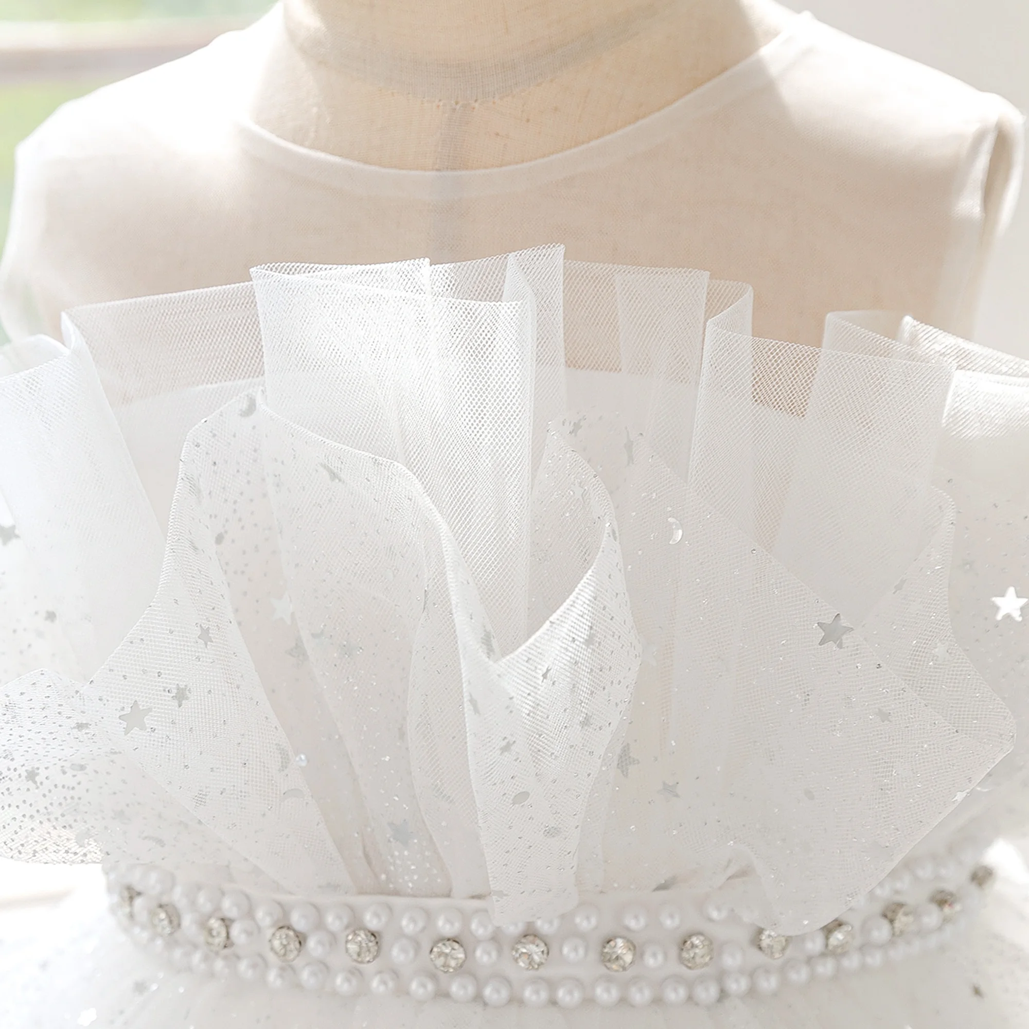 Fashion Baptism Party Girls Dress Elegant Sequin Birthday Wedding Prom Princess Dresses Girl Bridesmaids First Communion Costume image 5