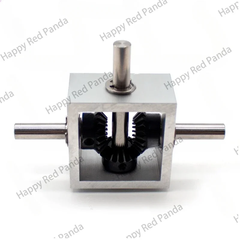 90 Degree Bevel Gear Right Angle Commutator Small Gearbox 1 : 1 Angle Changer Mechanical Drive Module Shaft Diameter 10MM