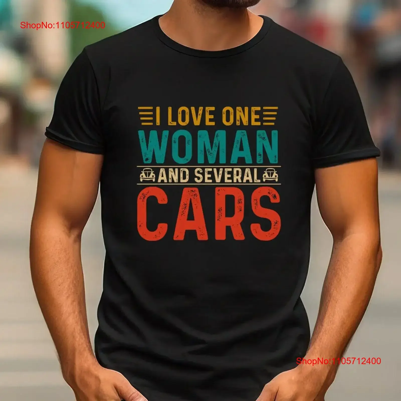 Car Lover T Shirt I love one woman and several cars Repair Father's Day For Enthusiast Dad vintage Washed streetwear Stylish
