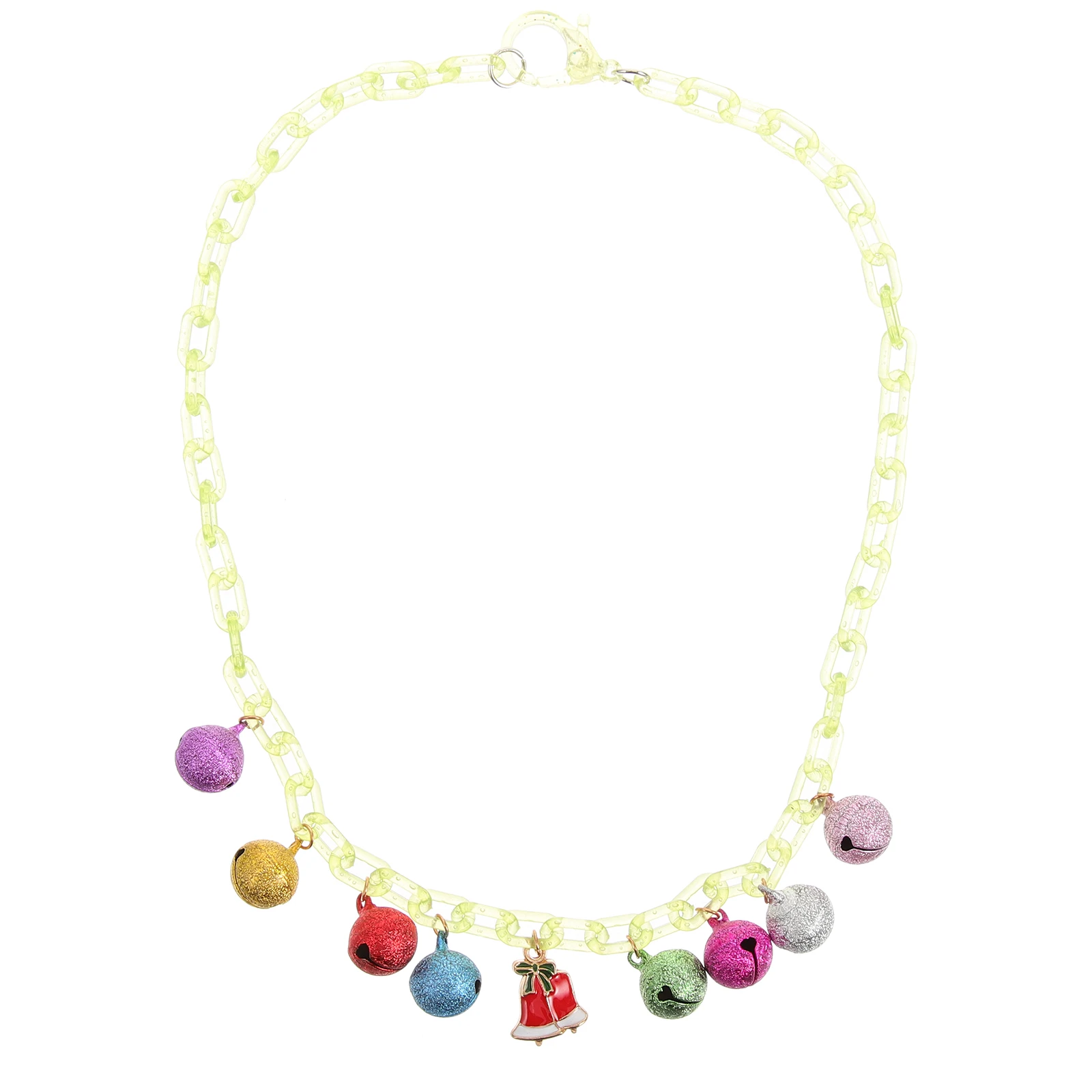 

Cartoon Colored Collarbone Chain Small Pendant Necklace Metal Necklaces Jewelry for Girls Cute Women