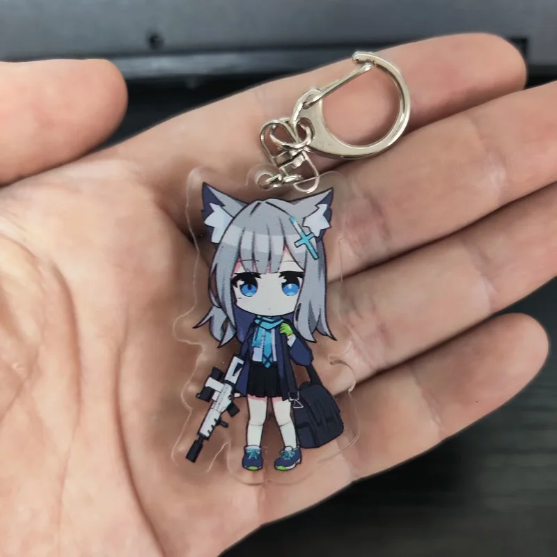 Blue Archive Anime Figures Takanashi Hoshino Waraku Chise Acrylic Keychain Rikuhachima Aru Character Keyring Cute Pendant Toy