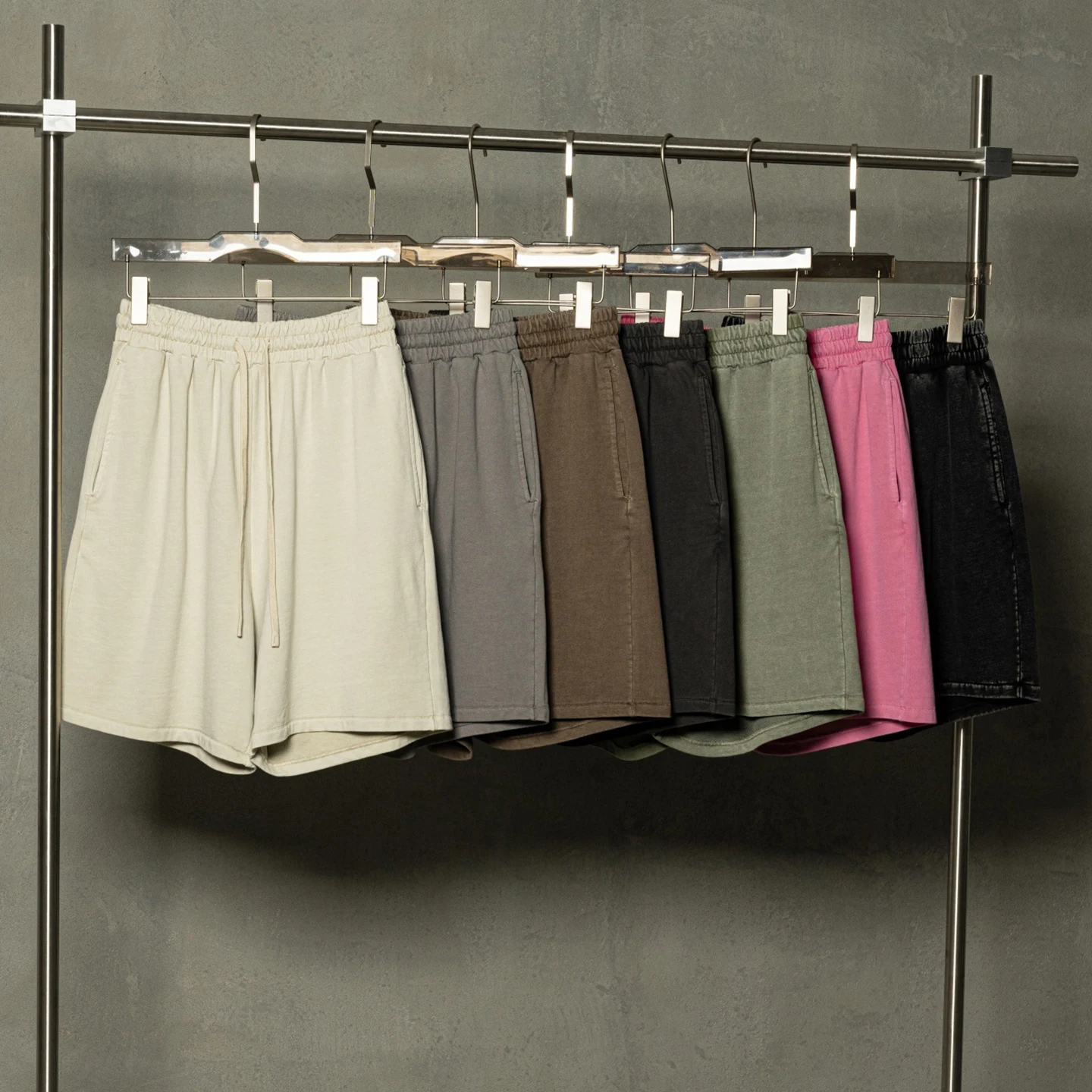 

Винтажная, тяжелая, цветная, пять четвертей, свободная посадка, спортивная одежда, повседневная, прямая, хлопковая, молодежная мода