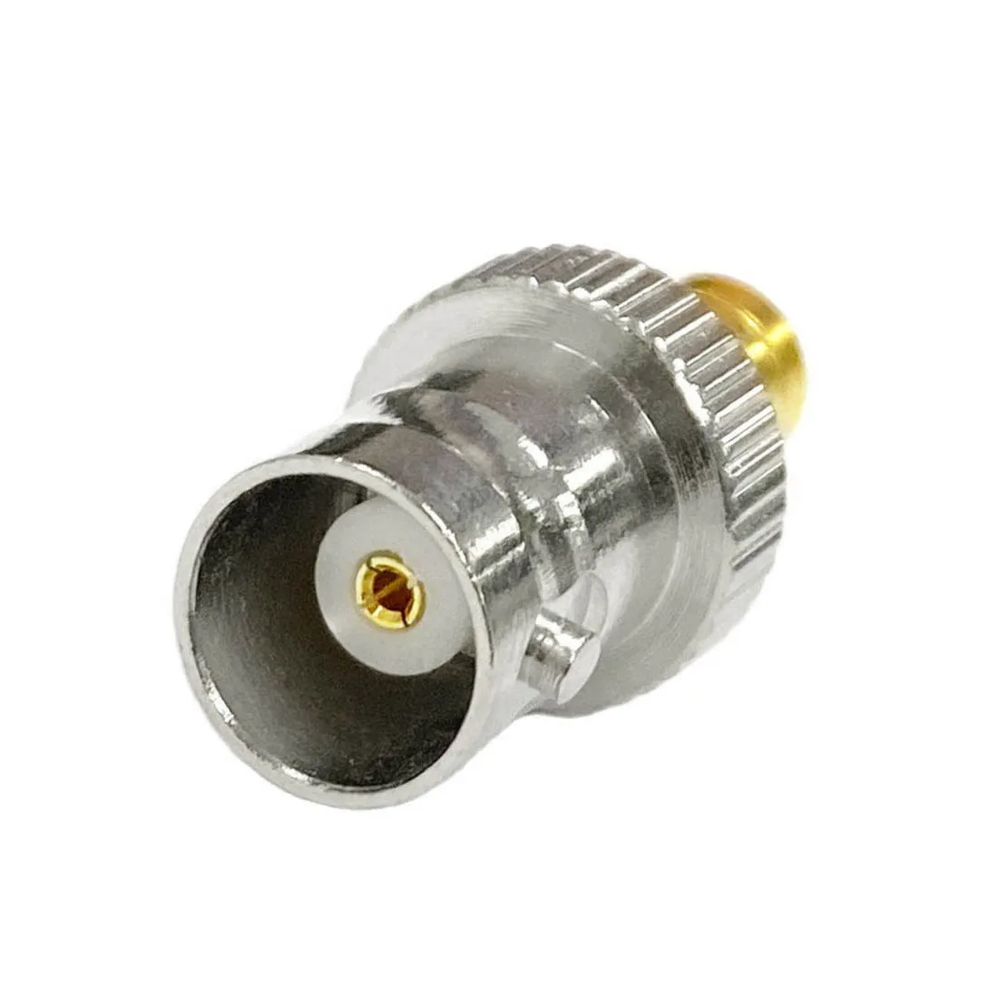 Conector hembra a conector BNC hembra SMB, convertidor de adaptador coaxial RF, chapado en oro recto, nuevo, venta al por mayor, 1 ud.