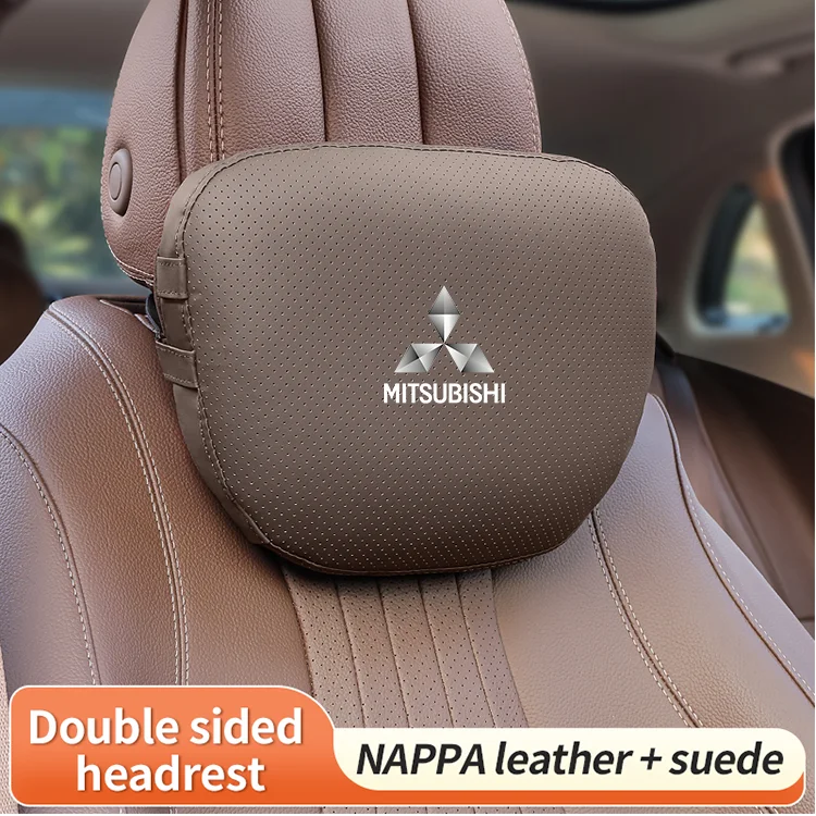 

For Mitsubishi Outlander Pajero Asx Ralliart L200 Evolution X Lancer Car Headrest Neck Support Lumbar Rest Cushion Neck Pillow