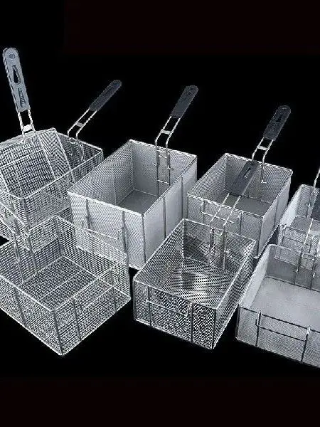ステンレス製フライバスケットネット-フライドポテトバスケット-キッチンアクセサリー-ノーブランド-注登商標-kh54769