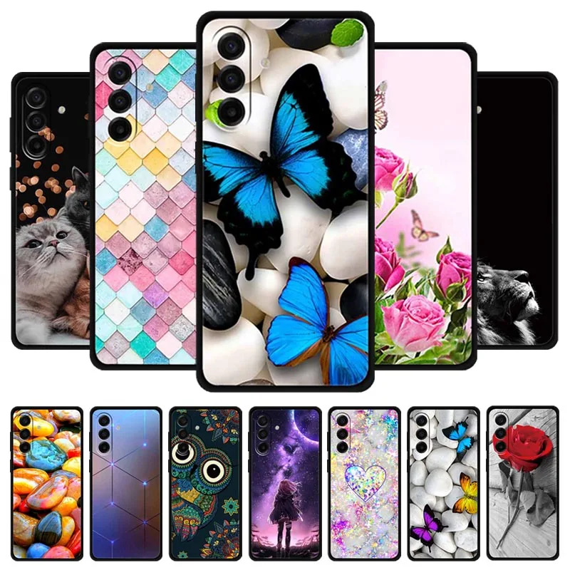 For Samsung Galaxy A27 Case Flowers Butterfly Printed Silicon TPU Soft Case Bumper for Samsung A27 5G A 27 Phone Cover GalaxyA27