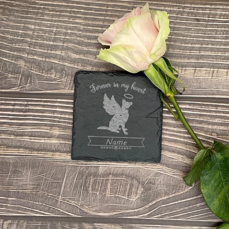 Personalized Dog Memorial Stones Miss Pets Paw Prints Stones Grave Markers Personalized Grave Marker Plaque Stone for Dog