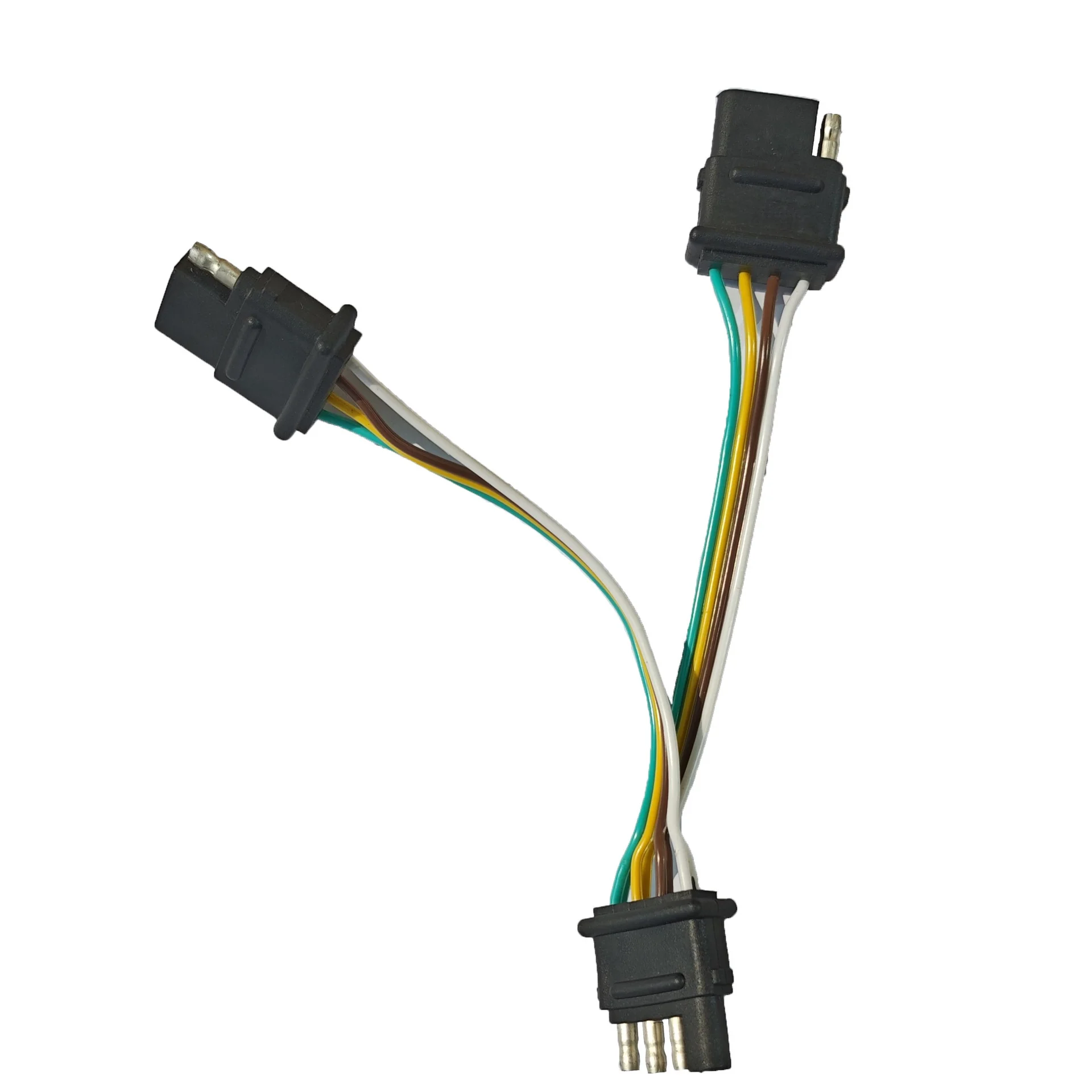 

Водонепроницаемый жгут прицепа в американском стиле, 4-контактная вилка, разъем от 1 до 2, соединительный провод заднего фонаря для автомобильных аксессуаров