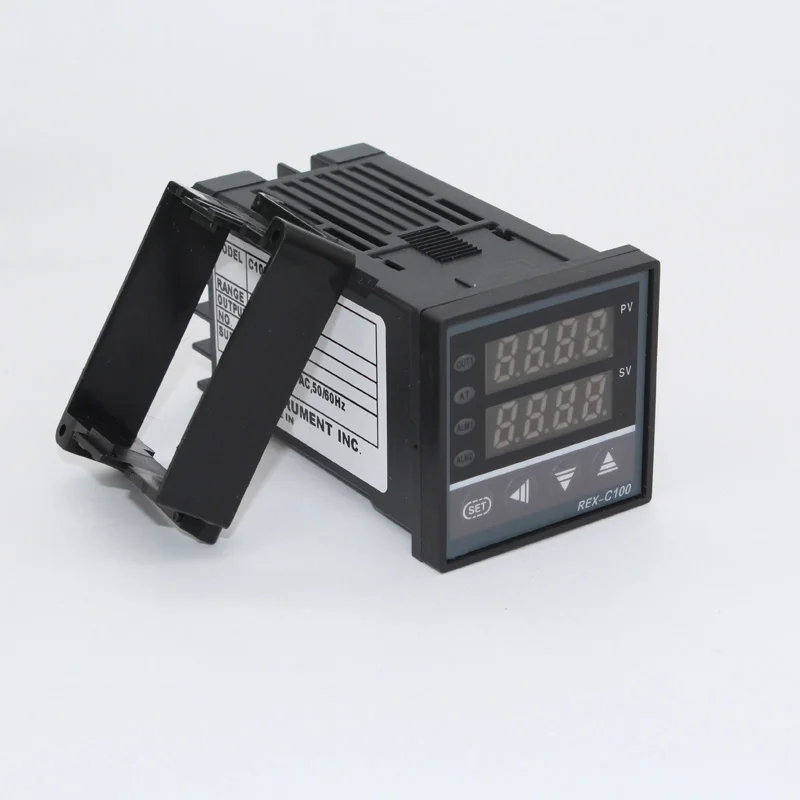REX-C100FK05-V*AN 0-1000 degree temperature controller with SSR heat sink and thermocouple digital PID thermostat