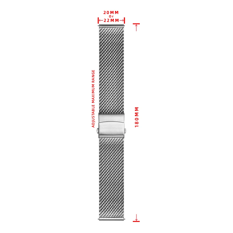 Quick release watchband 20 22MM High Quality Stainless Steel Strap for Breitling Avenger Superocean OMEGA Seamaster Straight