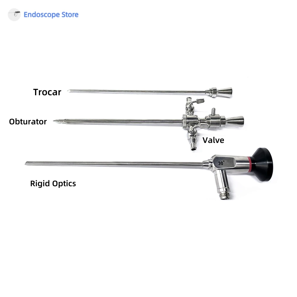 HD Rigid Optics Arthroscope Arthroscopy Endoscope and Sheath Obturator Trocar Elbow Knee Pets Examination Surgery Veterinary - Detail 1