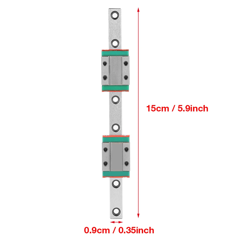 Picture 5: MGN9B 150mm Linear Guide, 9mm Width, Linear Guide Slider, Includes 2 MGN9B Guide Sliders