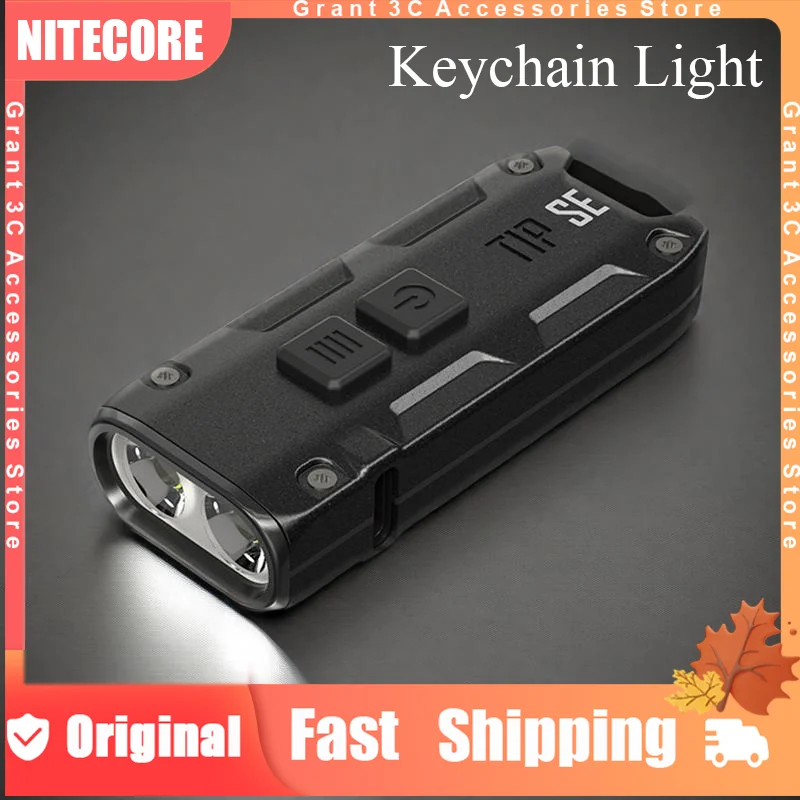 

NITECORE TIP SE Keychain Light Flashlight USB Rechargeable 700 Lumens Dual-Core LED 4 Lighting Mode Built-in Battery Flashlights