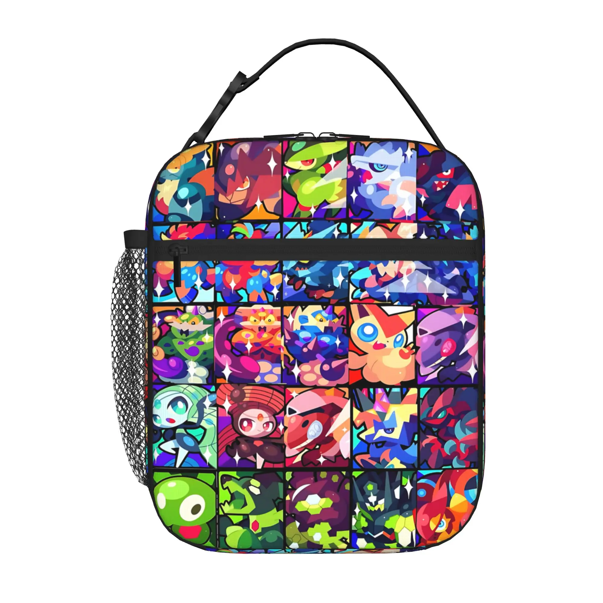 Cartoon Pokemon Theme Insulated Lunch Bag Meal Pack Rice Bag  bolsa Student Bento Lunch Handbag Insulation