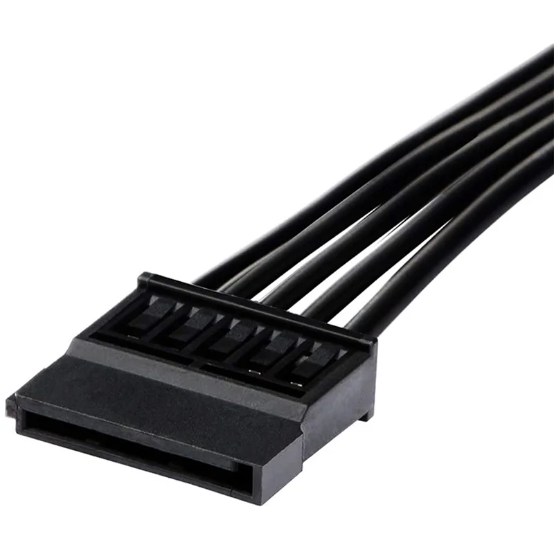 B24B 3 قطعة كابل تمديد الطاقة SATA ، 15 دبوس SATA ذكر إلى أنثى موسع كابل الطاقة محول لقرص القرص الصلب HDD ، SSD ، 30 سنتيمتر