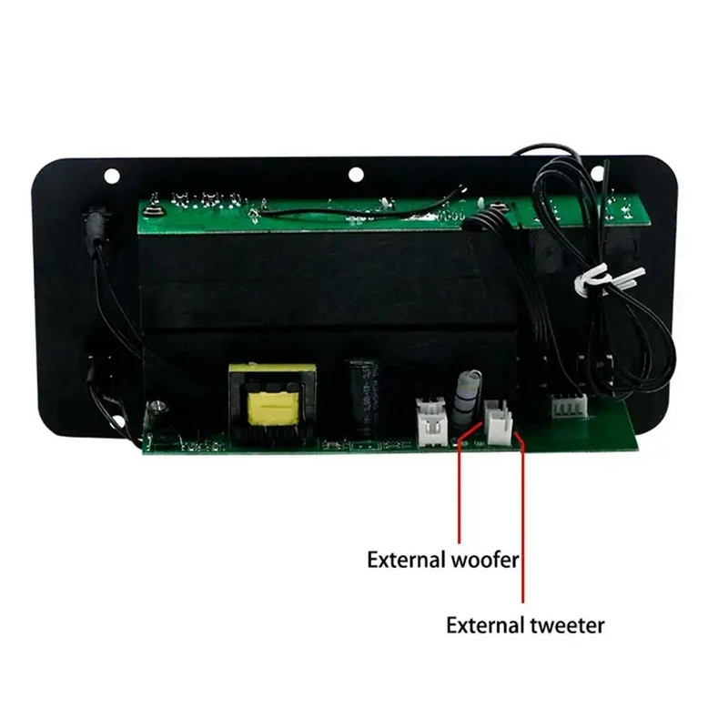 Bluetooth Audio Amplifier Board 120W Subwoofer Dual Microphone AMP Module For 4 Ohms 8-12 Inch Speaker