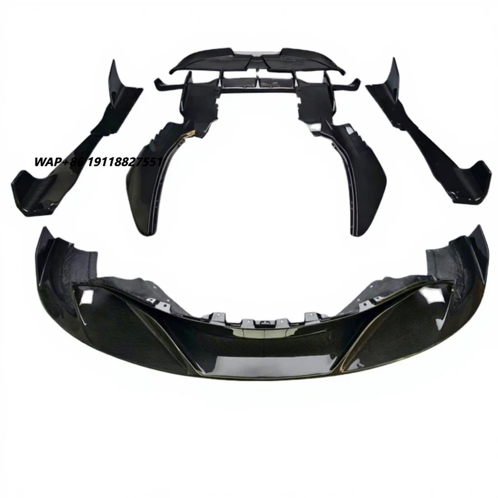 NEW Dry Carbon Fiber RYFT Style Body Kit for McLaren 720s Convertible Coupe Front Bumper Diffuser Rear Spoiler Fender Tail Wing