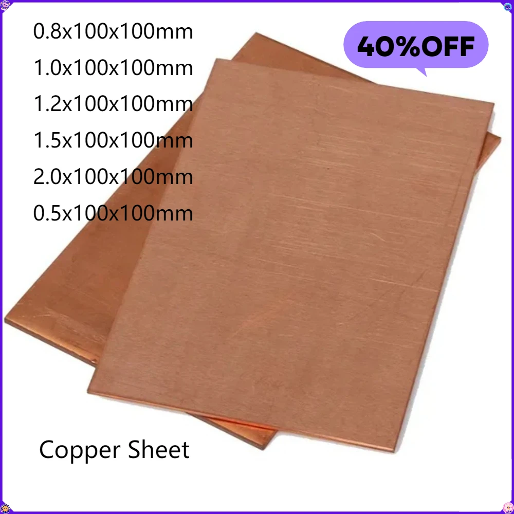 2Pcs 99.9% Pure Cop…