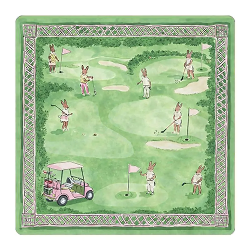 Floral Partition Decor Mahjong Table Mat Anti-Slip Noise Reduction for Card Game Table Playing Room Home Decor Mahjong Night