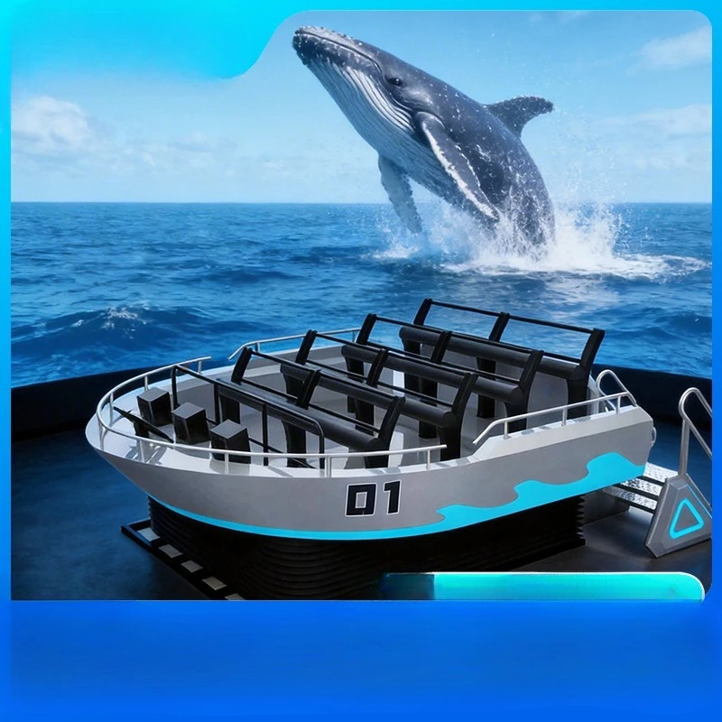 Naked eye arc curtain flying theater 5D immersive sailing adventure flight theater