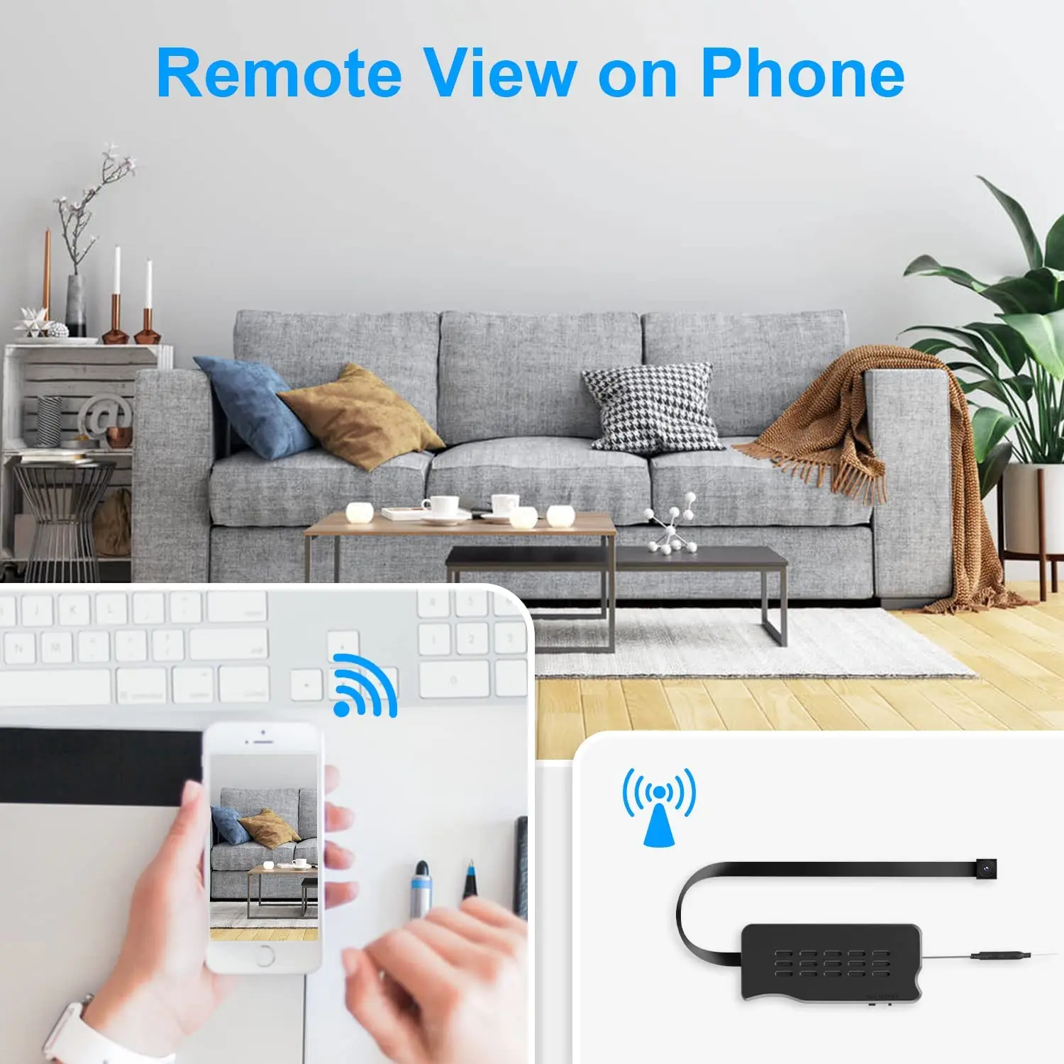 Wireless Mini Camera DIY 1080P WiFi IP Nanny Cam for Home Security Motion Detection Alarm & Record Support hidden Phone APP