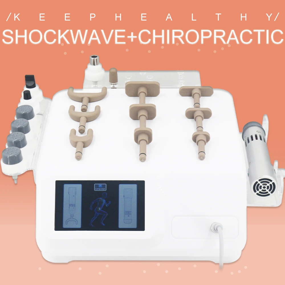 

300MJ Shockwave Therapy Machine For ED Treatment Relief Shoulder And Neck Pain Chiropractic Correction Gun New 2 In 1 Massager