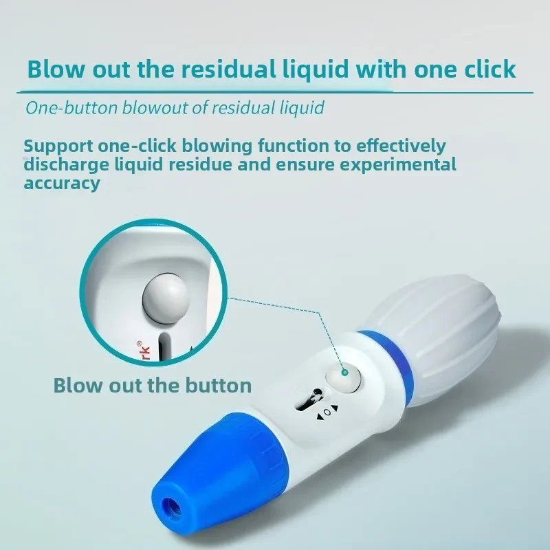 Pipette Pump Aspirator Large Capacity Serum Pipette Pump Experiment Manual Pipette Pump 100ml