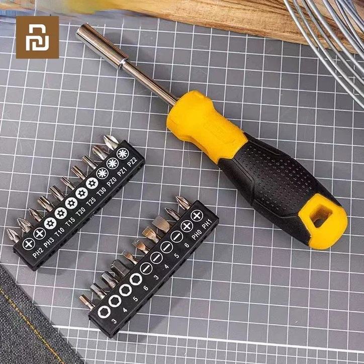 

Youpin Deli 21 In 1 Precision Magnetic Screwdriver Set Repair Kit SLOTTED PhillipsTorx Bits Hex Handle Screw Driver Hand Tools