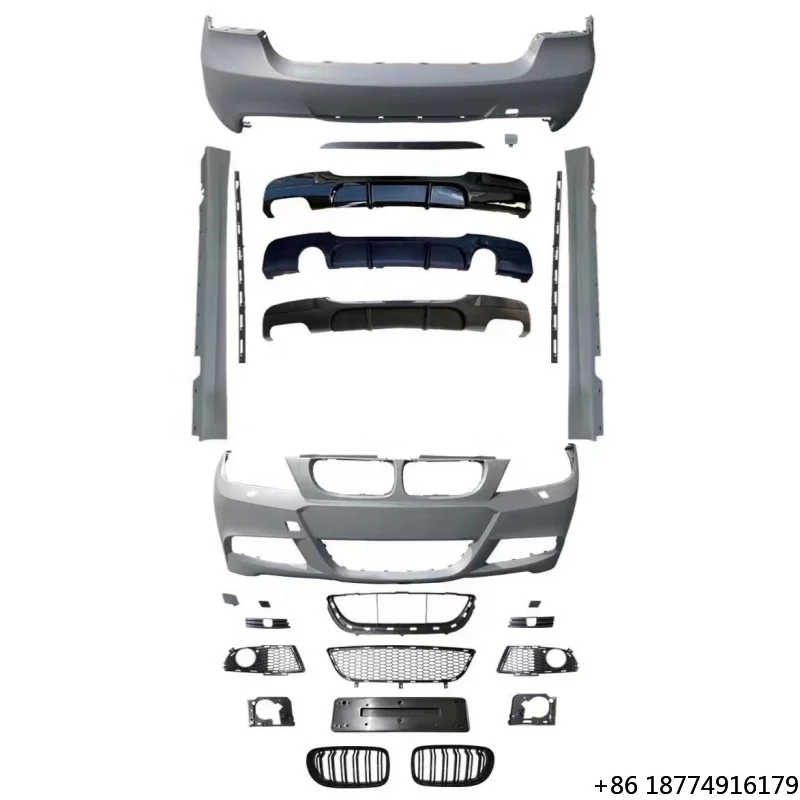 

For 3 Series E90 Accessories M Tech Whole Body Kit for E91 LCI Facelift M Sport E90 Front Bumper E90 Rear Bumper BodyKit