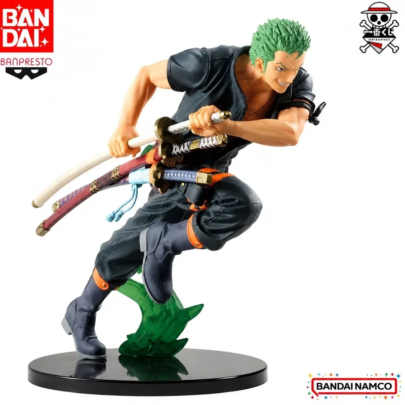 

In Stock Bandai Original Ichiban Kuji One Piece Roronoa Zoro Action Figure Model Doll Brand New Boxed Anime Characters Toys