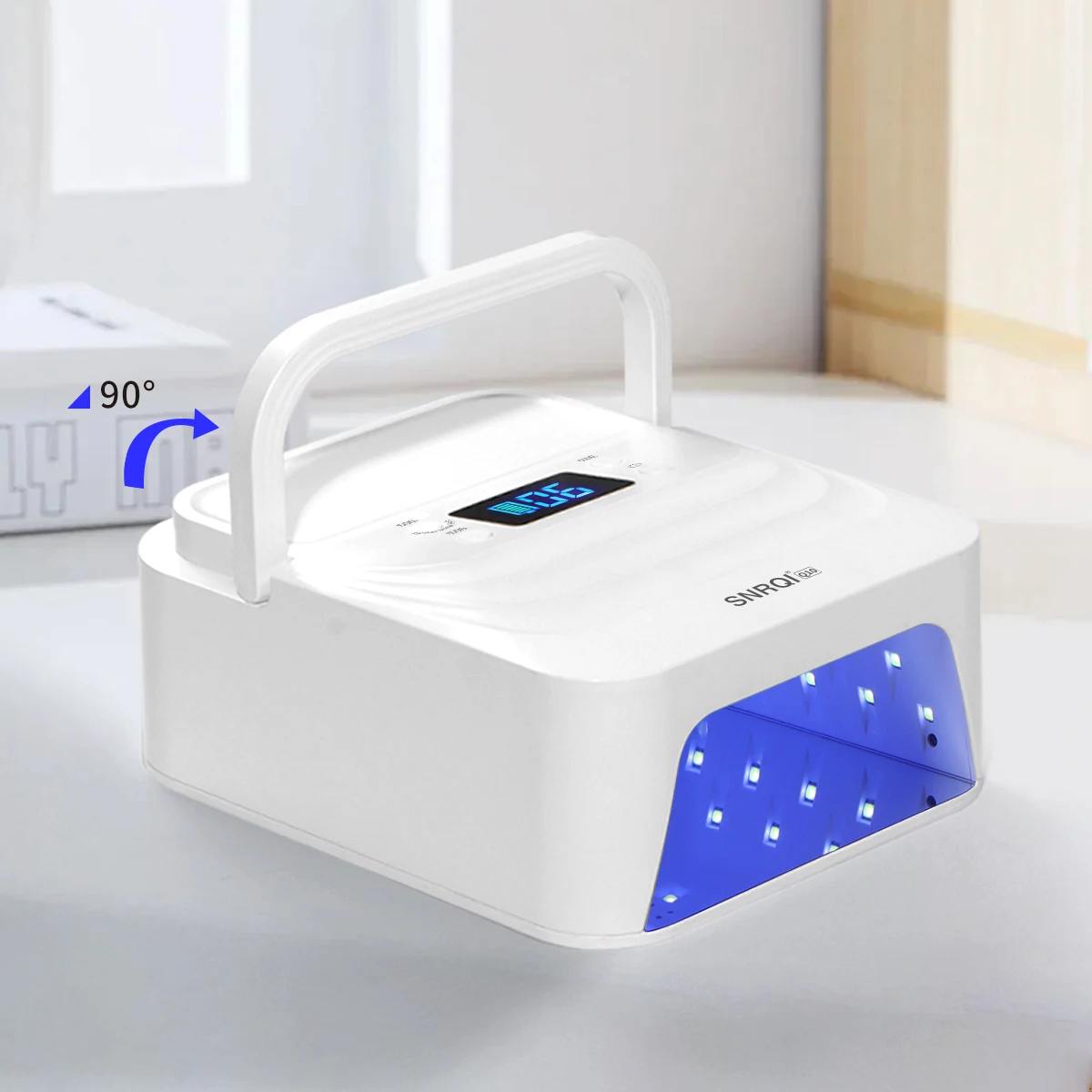 

Pro 48W Rechargeable UV LED Nail Lamp with Handle - Fast-Curing Gel Polish Dryer for Fingernails & Toenails | Salon & Home Use