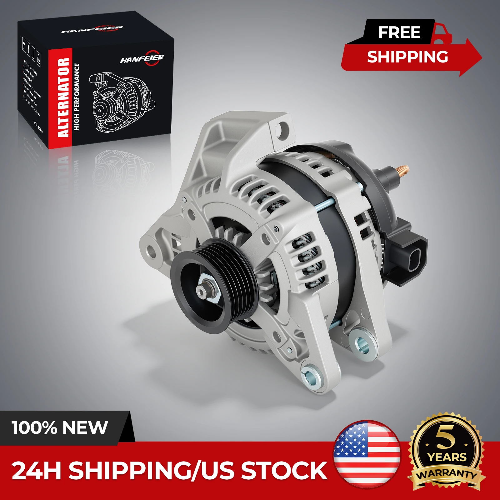 

Alternator 11178 For Buick Lucerne Cadillac DTS 2006-2011 4.6L 150Amp 20843302