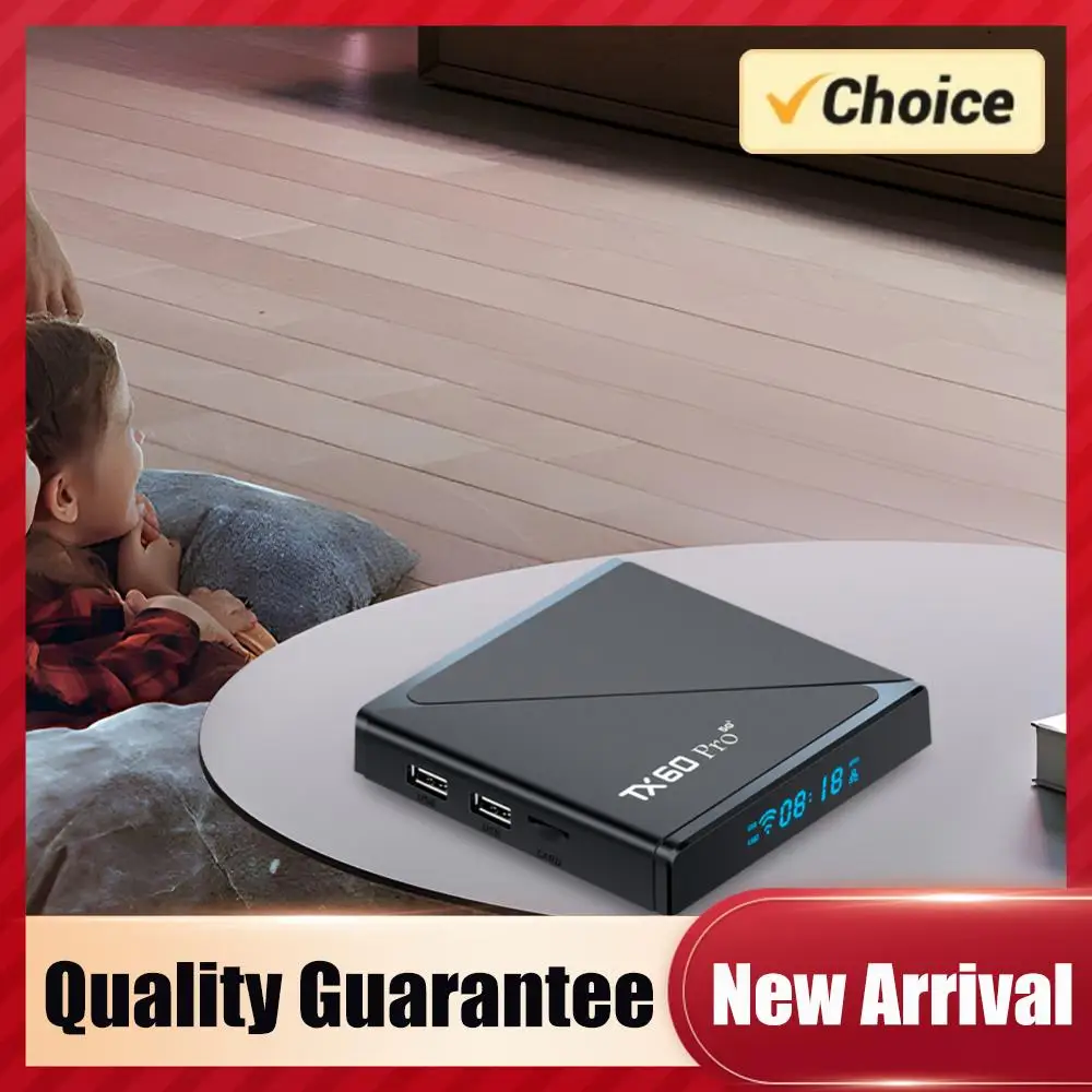 

ТВ-приставка Android 10, 1 ГБ ОЗУ, 8 ГБ ПЗУ, 14K, двухдиапазонный Wi-Fi 2.4G/5G, с пультом ДУ