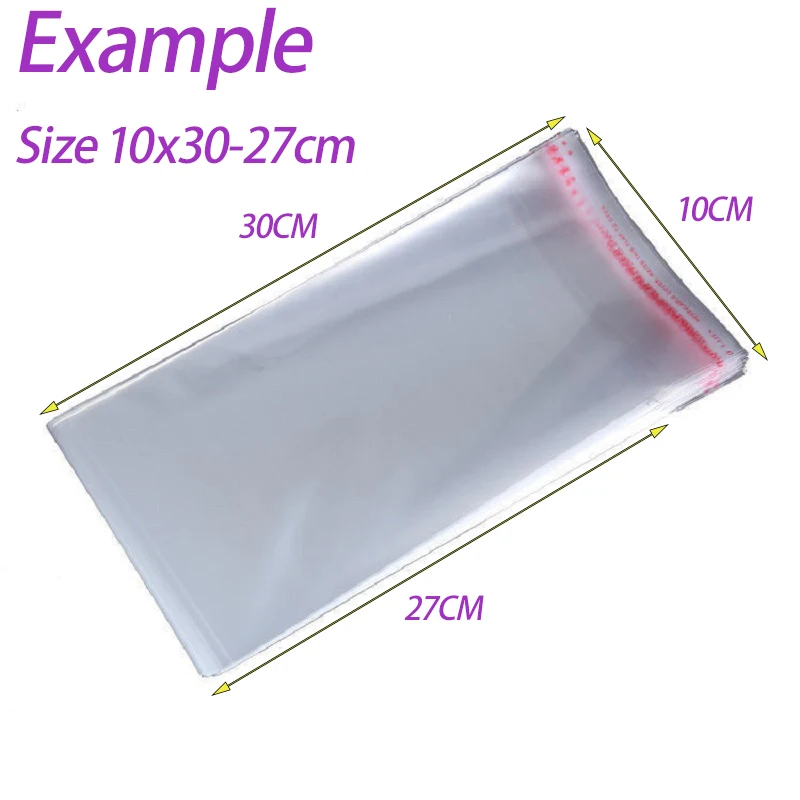 

Оптовый размер 10x40 см, прозрачные пакеты Opp шириной 10 см, длинная полоса, самозапечатывающийся пластиковый упаковочный пакет