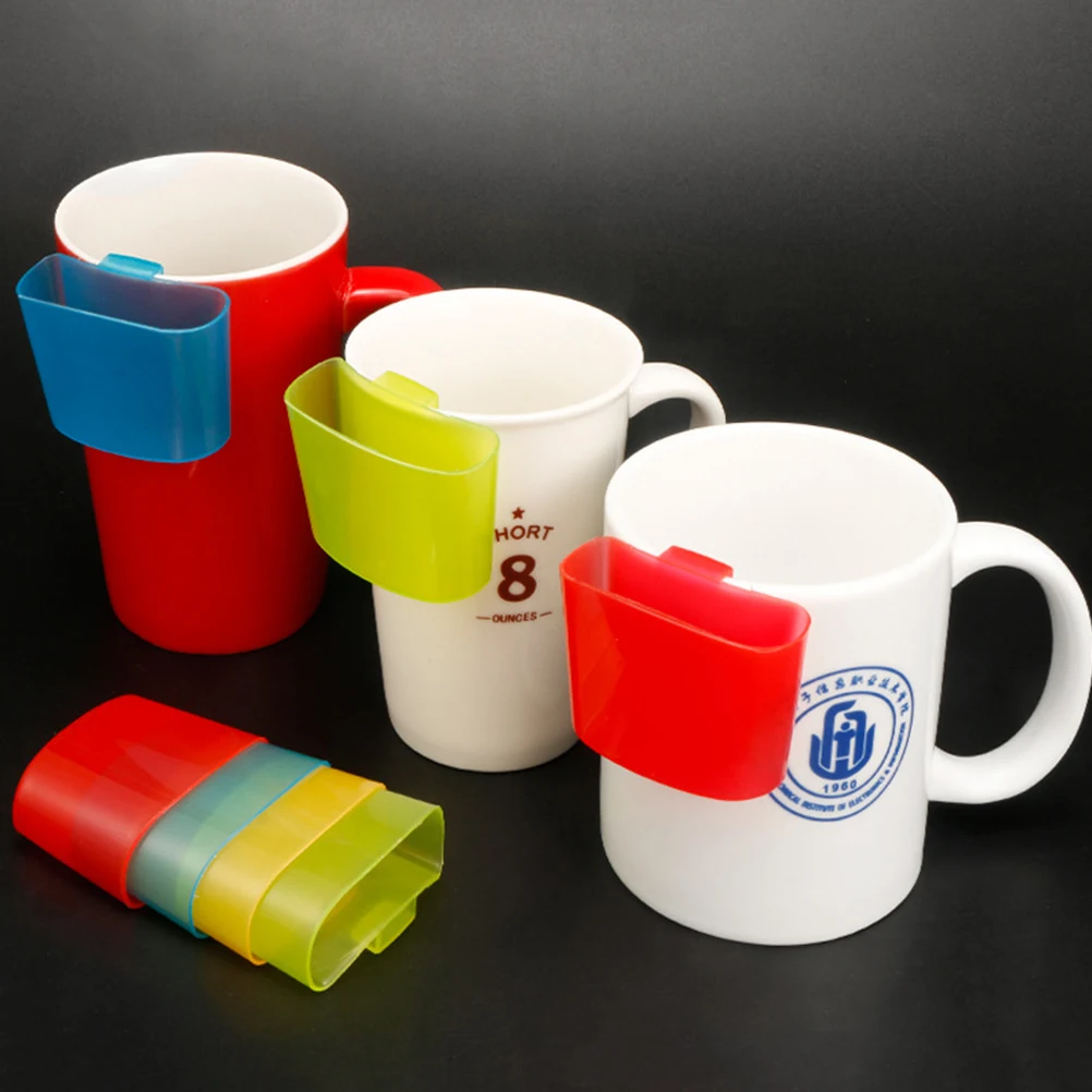 

8pcs Biscuit Rack Tea Bag Holder Cup Gadget Clip Multifunction Snack Holder For Office Drink Cup Space Saving Premium Plastic