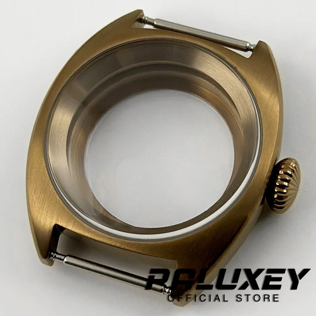 NH35 36mm/39mm Brass Double Domed Sapphire Glass Watch Cases Suitable for NH34 NH35 NH36 NH38 ETA2824 PT5000 Movement