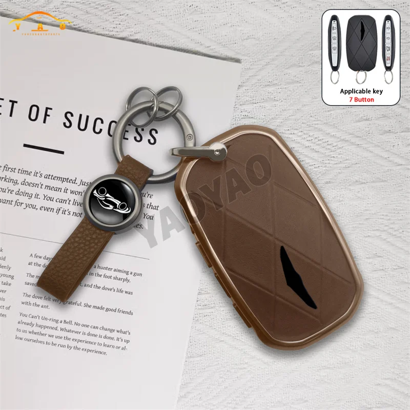 

2024 New Design Aluminium Alloy Metal Cover Key Case Fob For Hyundai Genesis GV60 GV90 G90 G70 G80 EQ900 Accessories