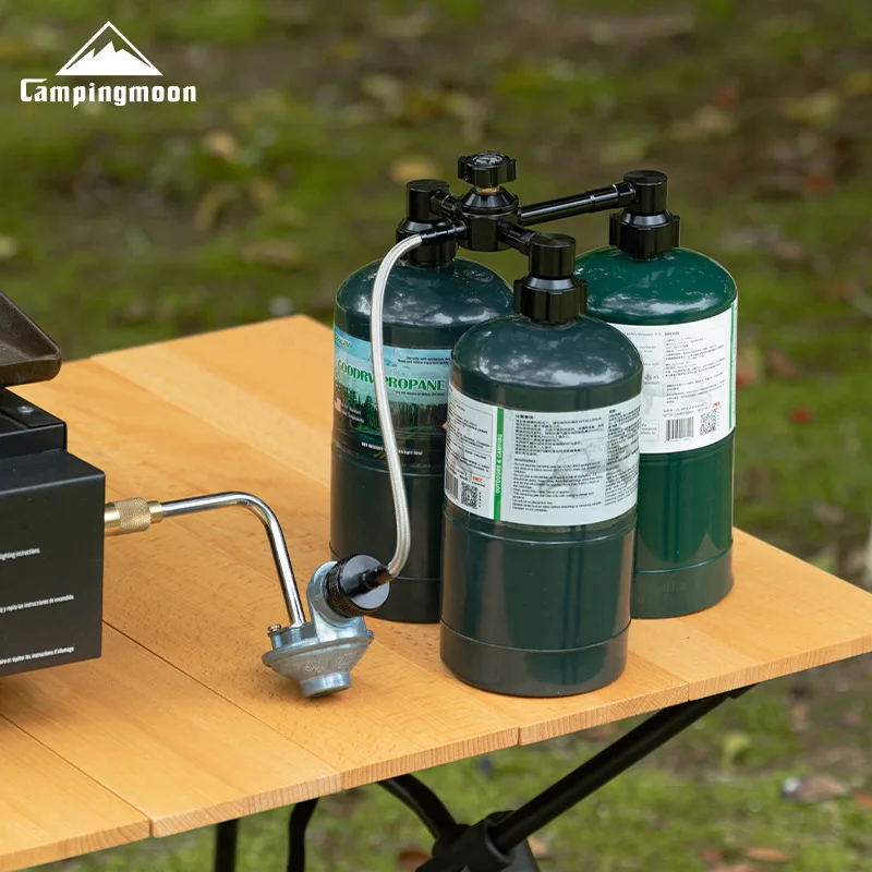 BKZ32-PG propane three supply one fuel tank three parallel tanks single valve controlled fire outdoor camping stove accessories