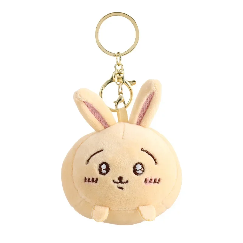 Japanese Chiikawa Cartoon Plush Xiaoba Usac Pendant Creativity Jiikawa Keychain Cute Doll Car Pendant Earplugs Lid Accessories