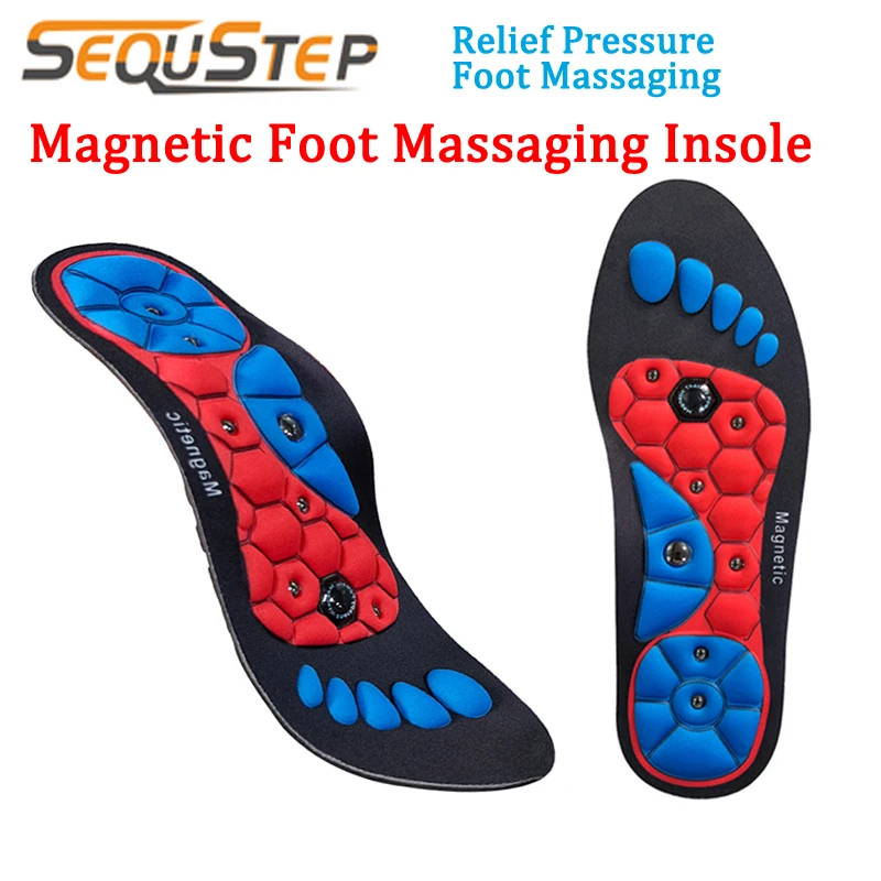 

Magnetic massage insole new foot sole acupoint magnetic therapy health arch pad sweat absorbing breathable meridian unblocking