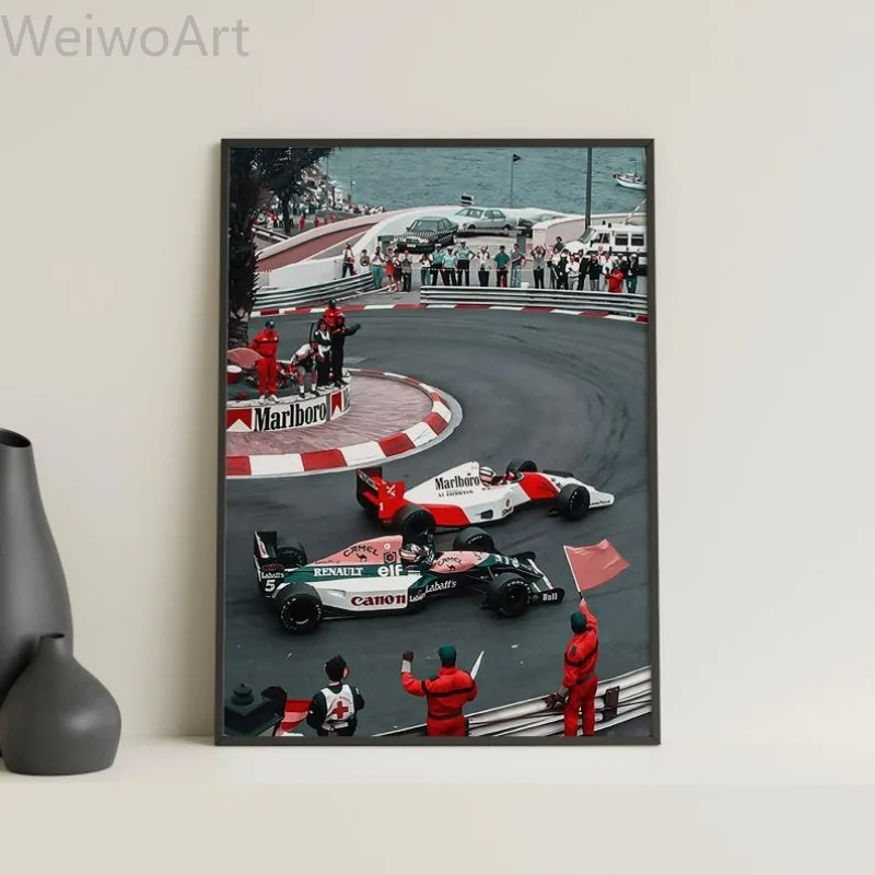 senna-em-monaco-f1-cartaz-vintage-formula-1-carro-de-corrida-arte-impressoes-pista-de-corrida-pintura-em-tela-f1-fotografia-arte-decoracao